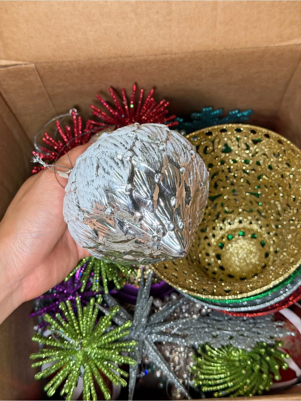 Assorted Vintage Holiday Ornament Set - Multi-Color Decorative Christmas Bundle